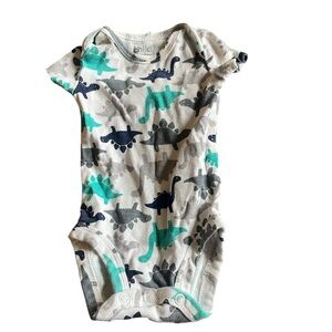 4 Dinosaur Print Baby Onesies